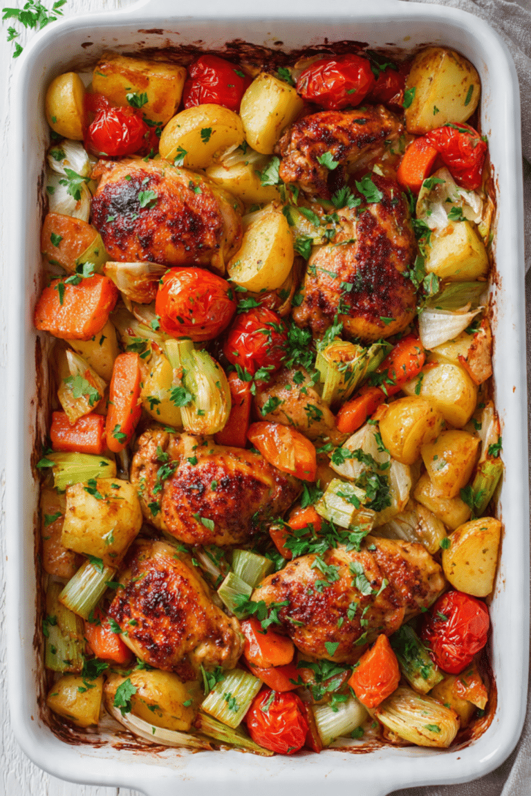 Oven Chicken Veg Tray