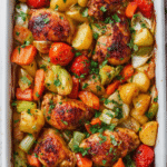 Oven Chicken Veg Tray