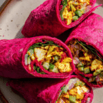 Beetroot Chicken Wrap