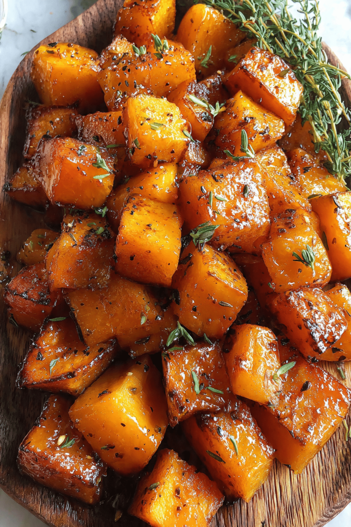 Maple Glazed Roasted Squash