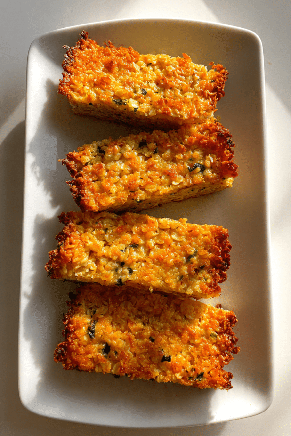 Baked Savory Oat Slice