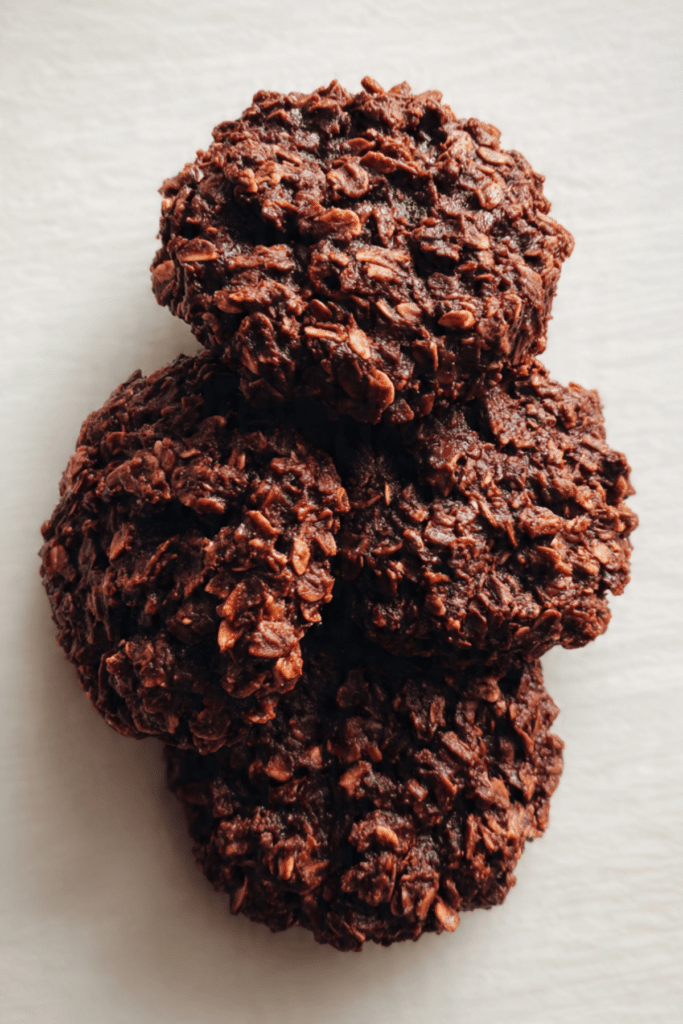 Soft Chocolate Oat Cookies