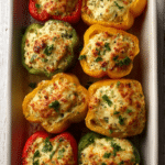 Chicken Stuffed Bell Pepper Boats