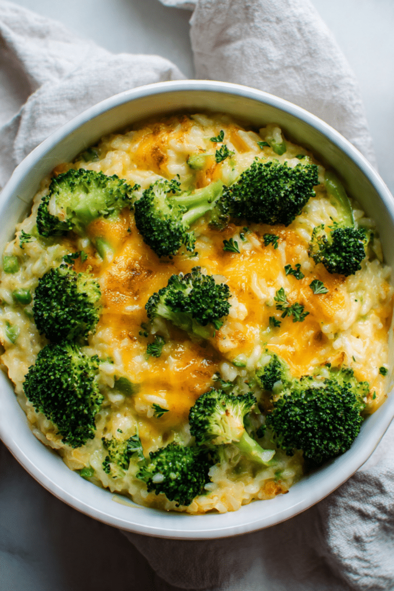 Cheesy Broccoli Rice Bake