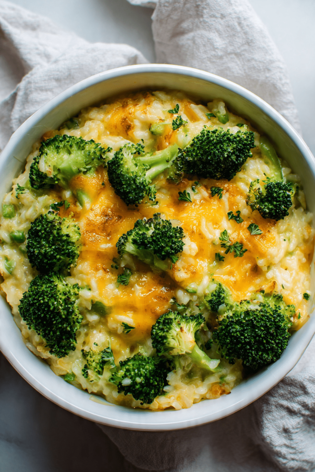 Cheesy Broccoli Rice Bake