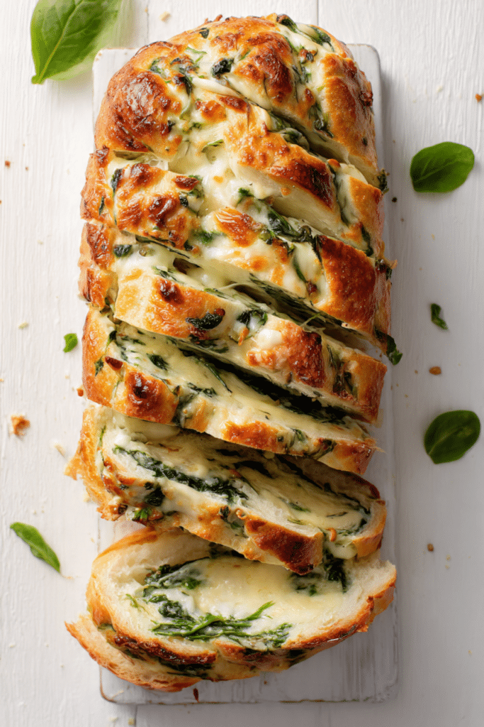 *Spinach & Cheese Stuffed Bread