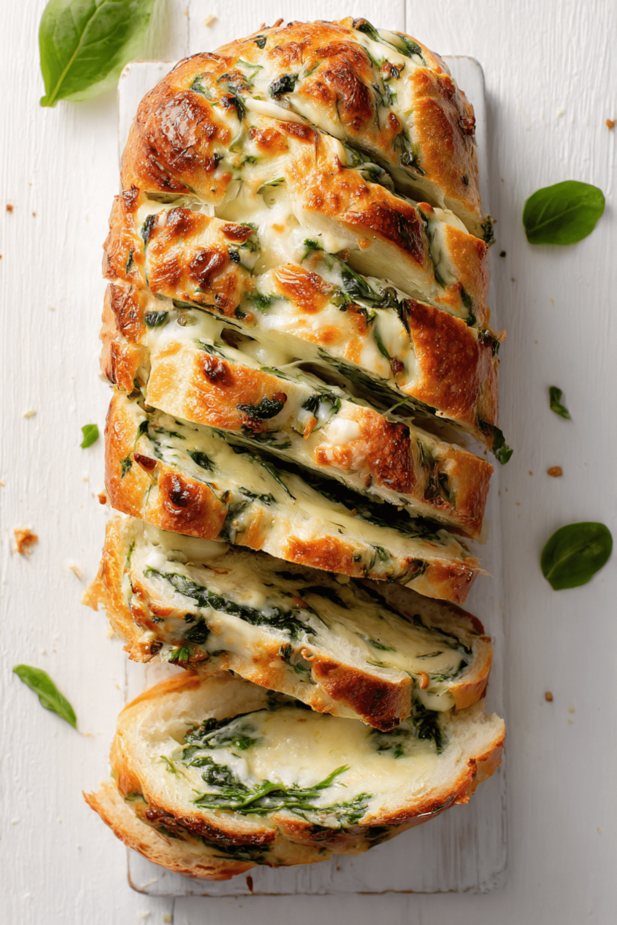 *Spinach & Cheese Stuffed Bread