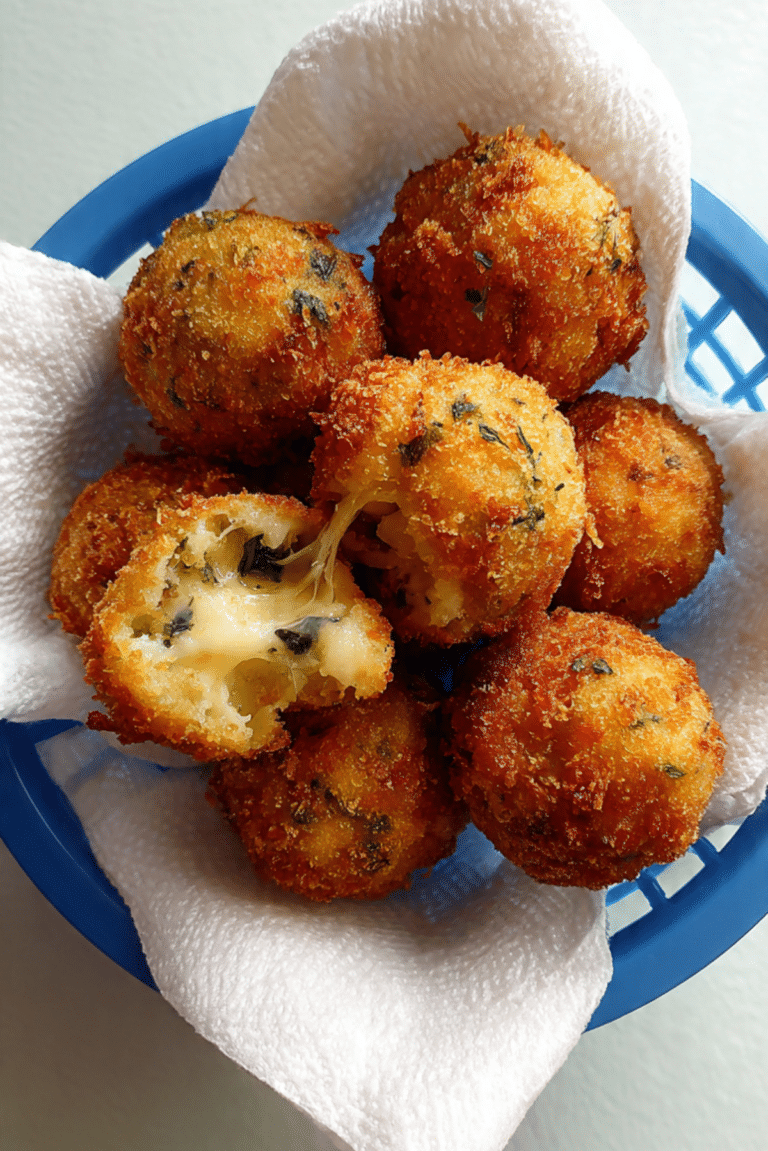 Rice & Cheese Stuffed Balls
