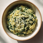 reamy Spinach Orzo