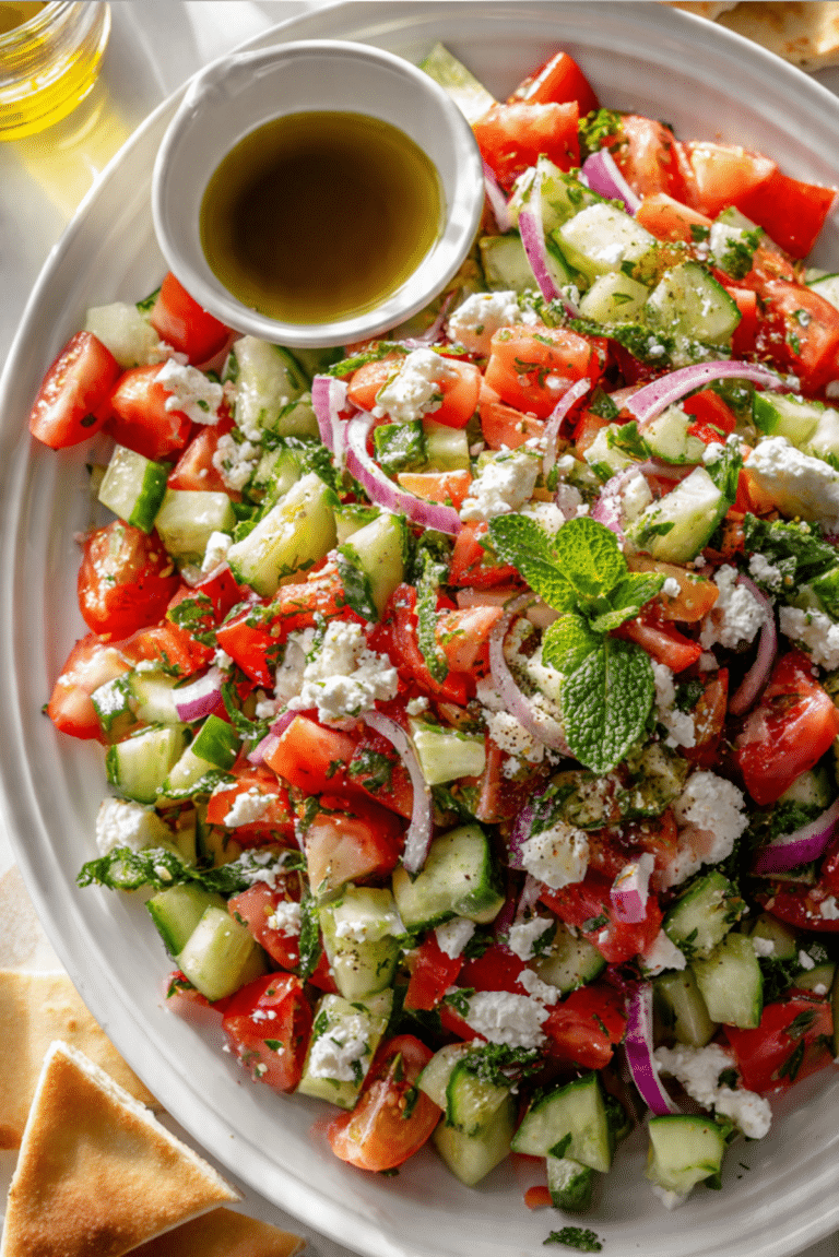 Tomato Cucumber Herb Salad