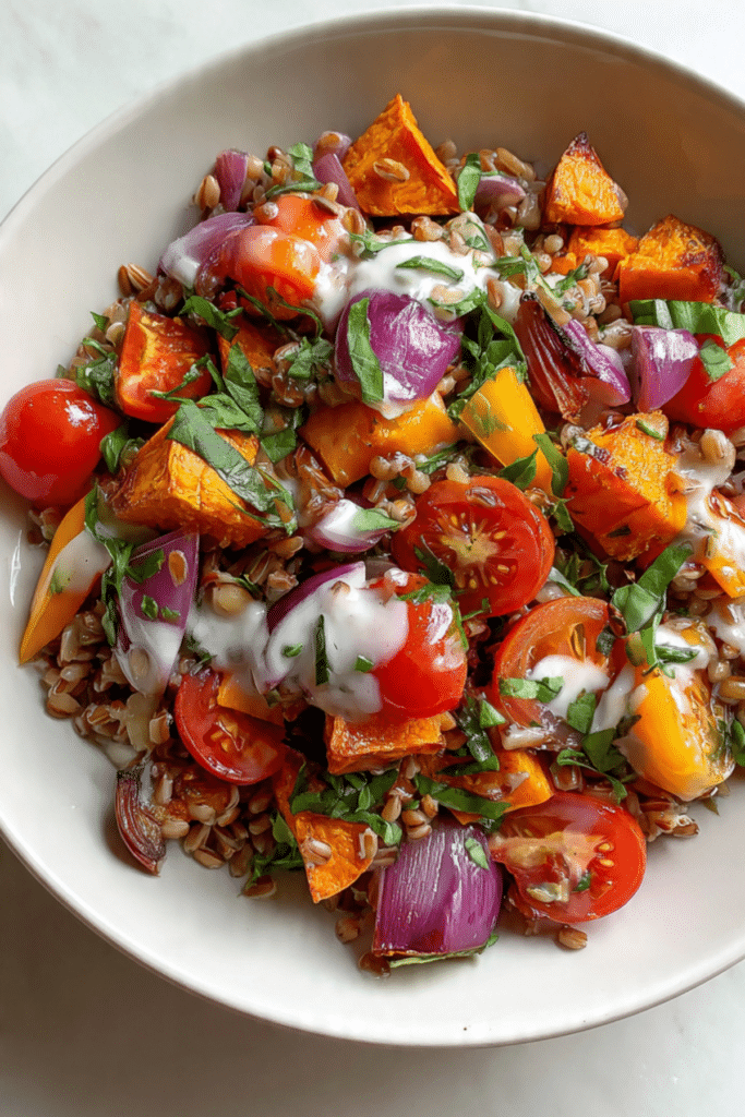 Roasted Veggie Grain Salad