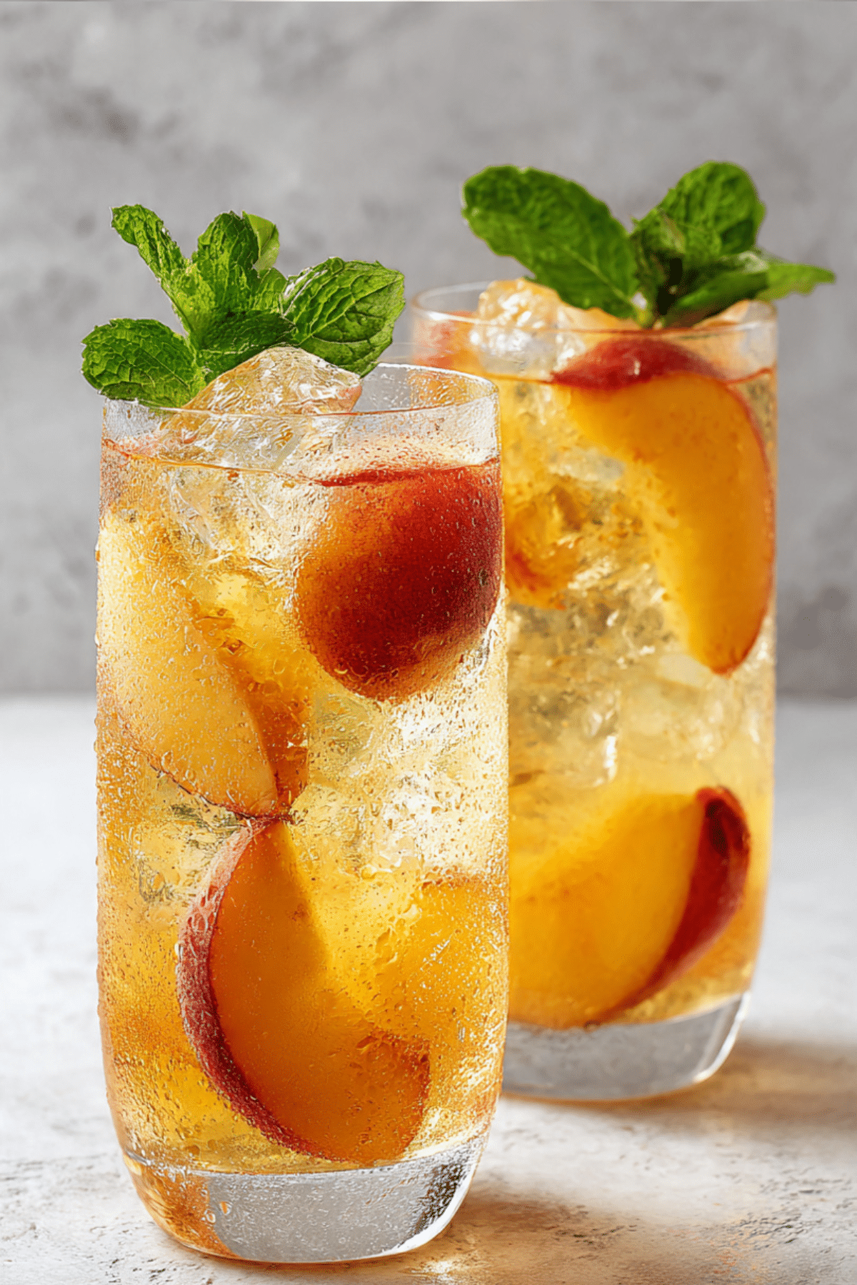 Iced Peach Lemonade