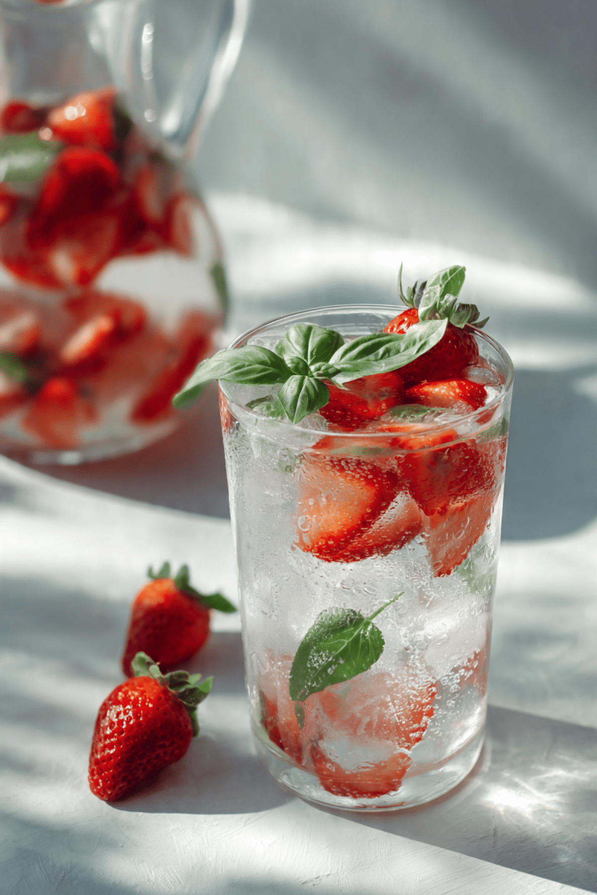 Strawberry Basil Water
