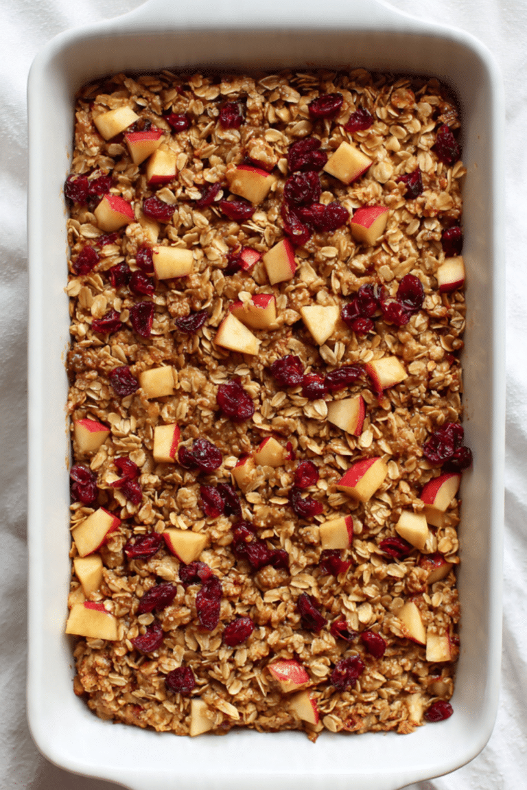 Apple Cinnamon Oat Bake