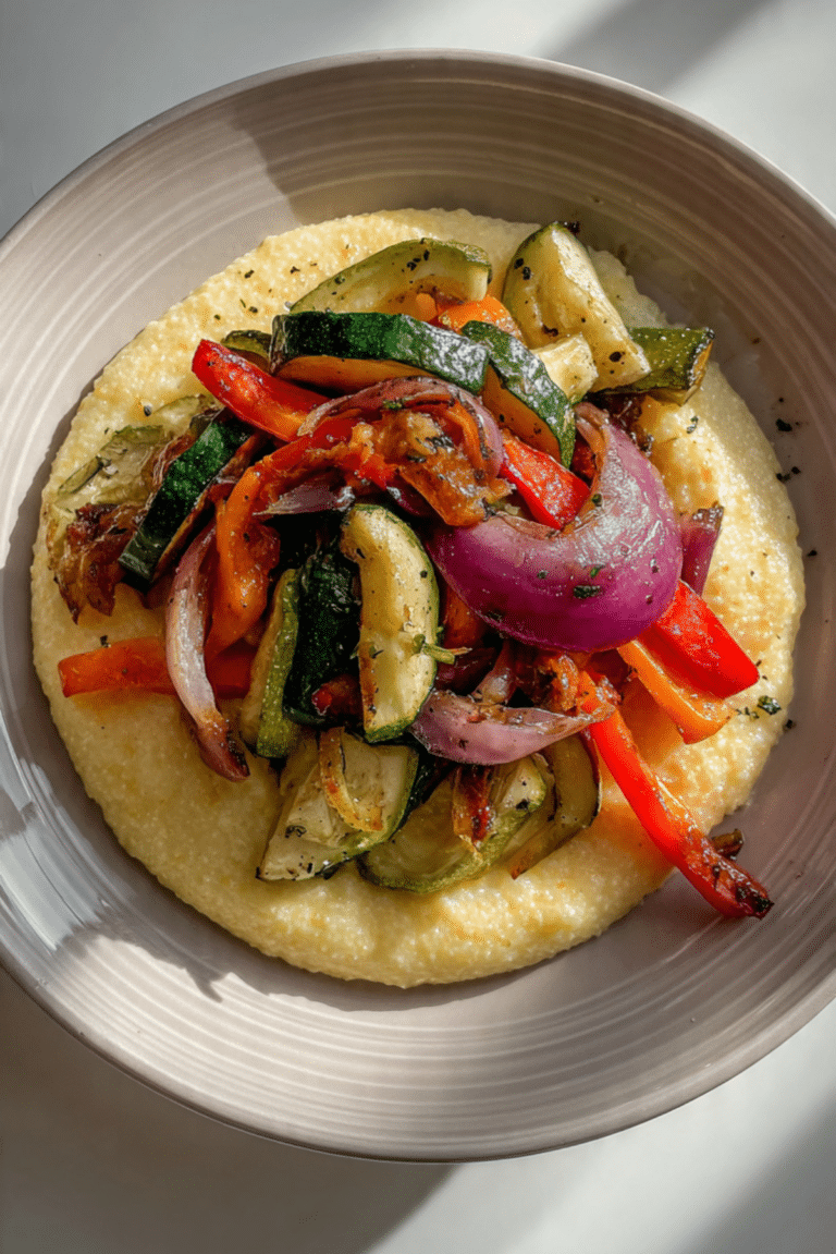 Creamy Polenta with Veggies