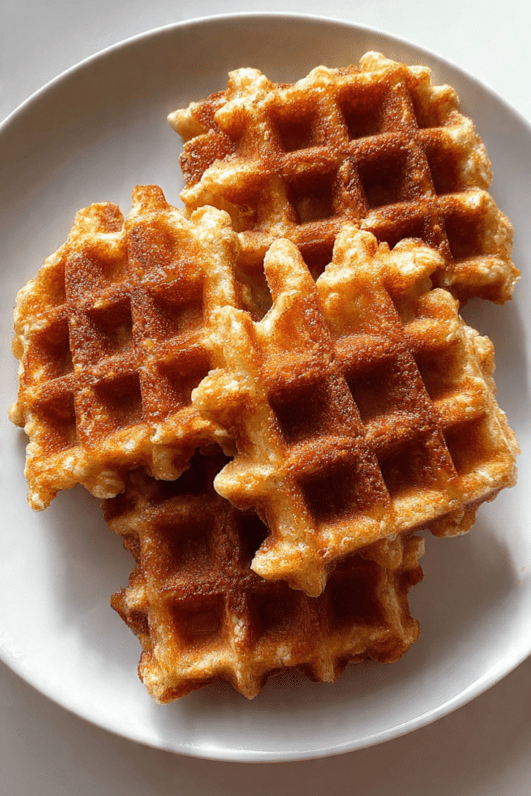 Maple Oat Waffle Squares