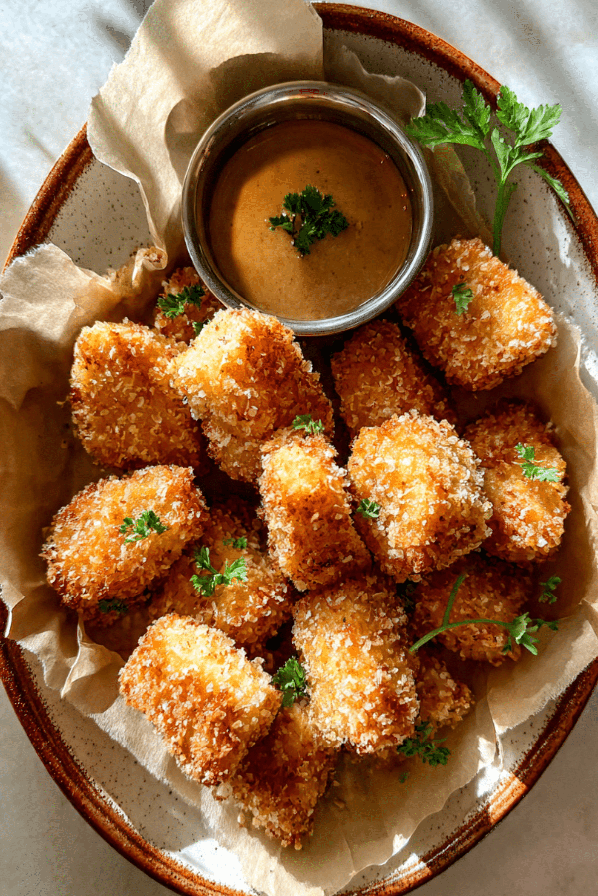 Crispy Baked Tofu Nuggets