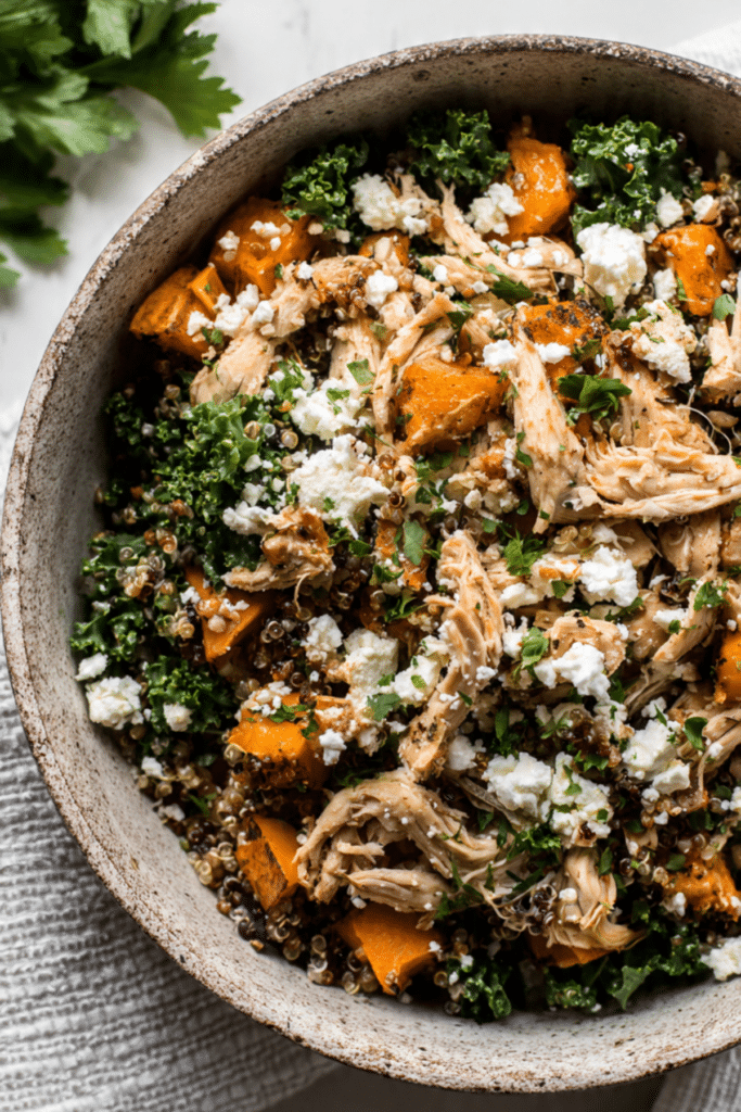 Warm Chicken Grain Bowl