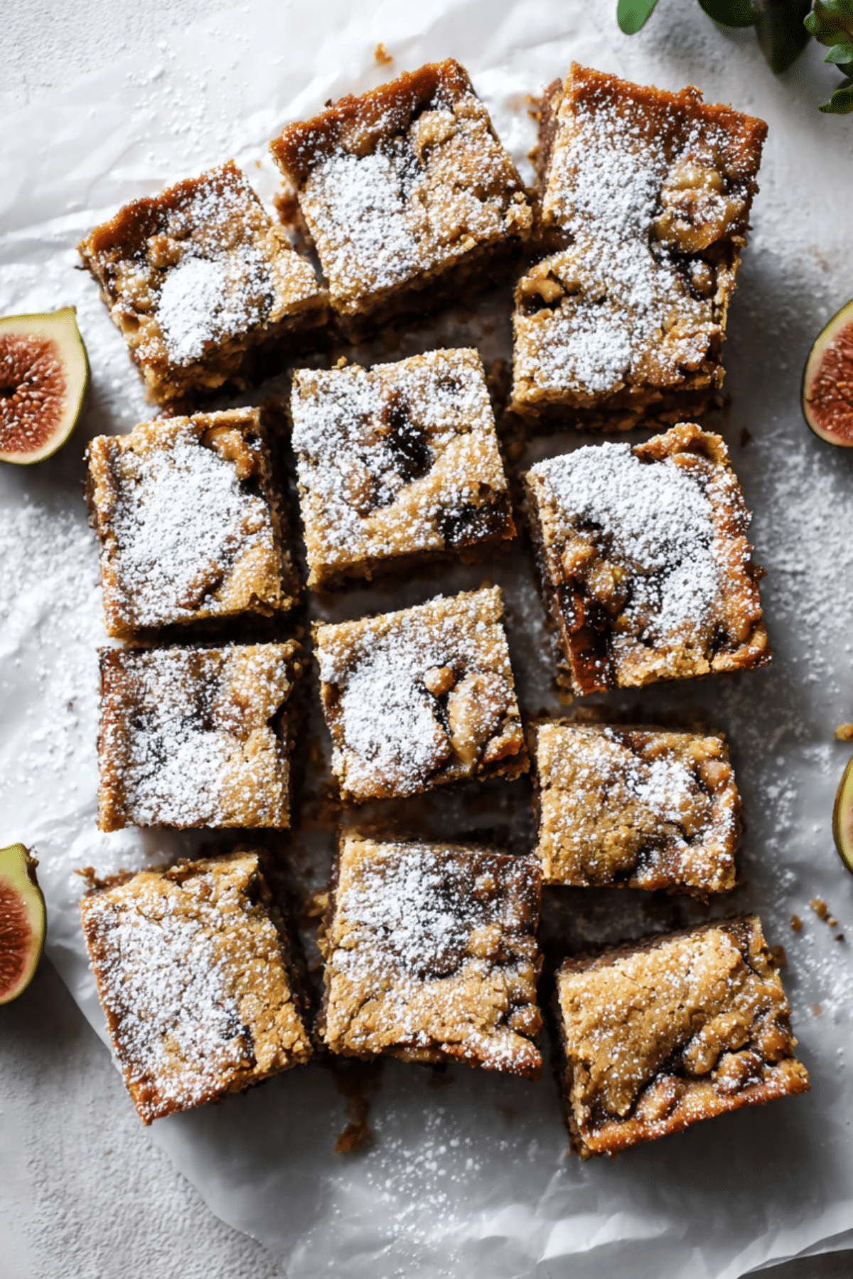 Baked Fig & Walnut Squares