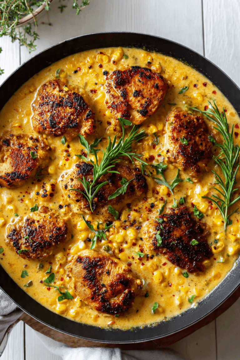 Creamy Corn Chicken Skillet