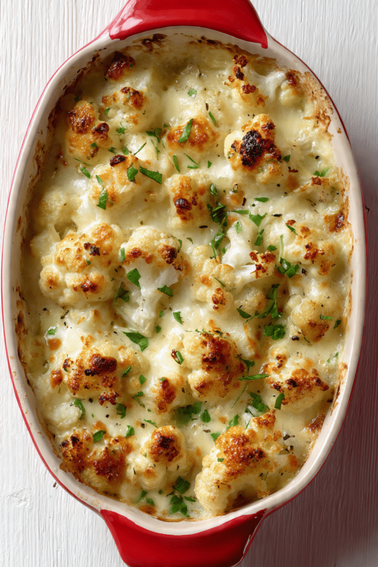 Cheesy Baked Cauliflower