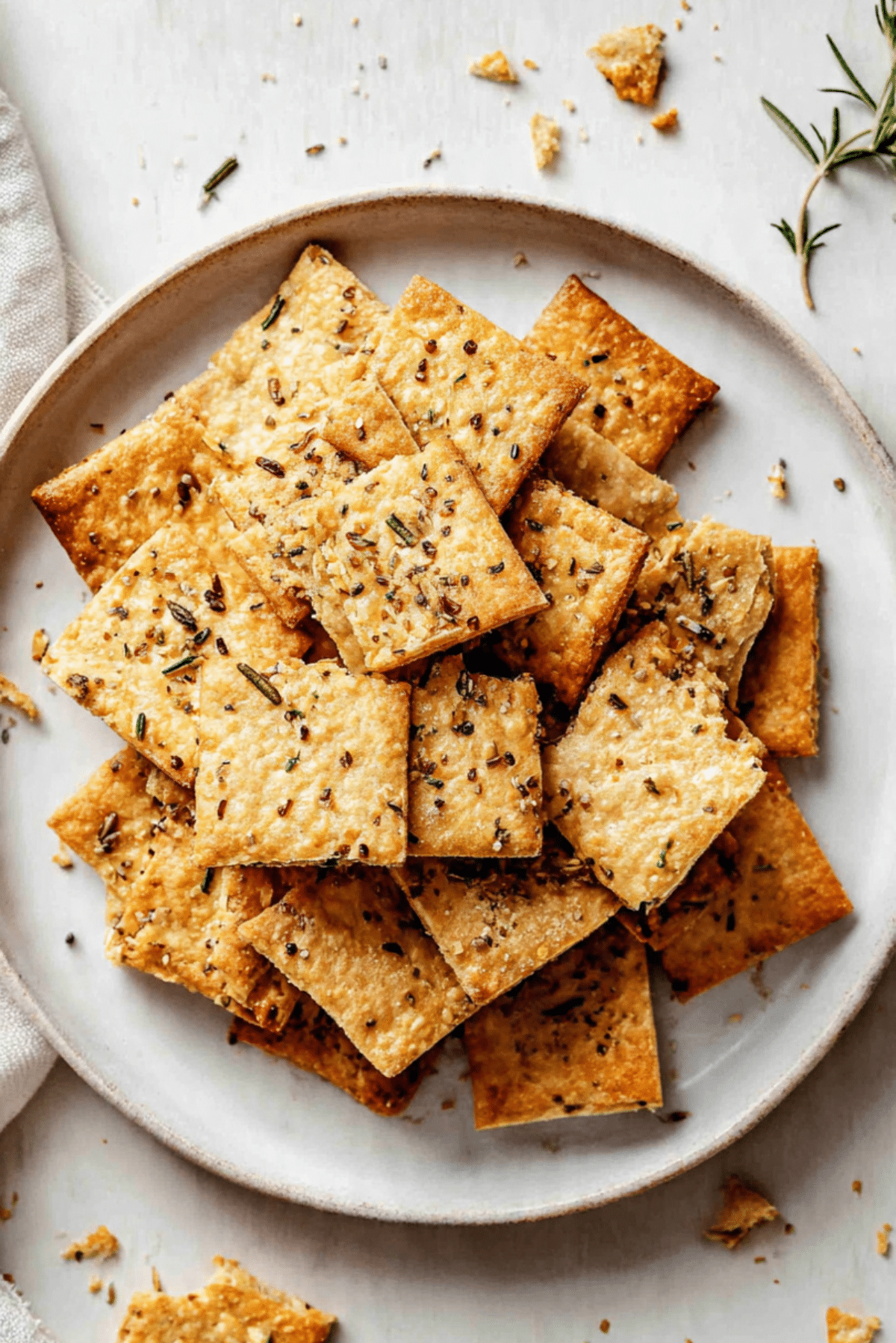 Savory Oat Crackers