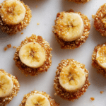 Baked Banana Sesame Bites