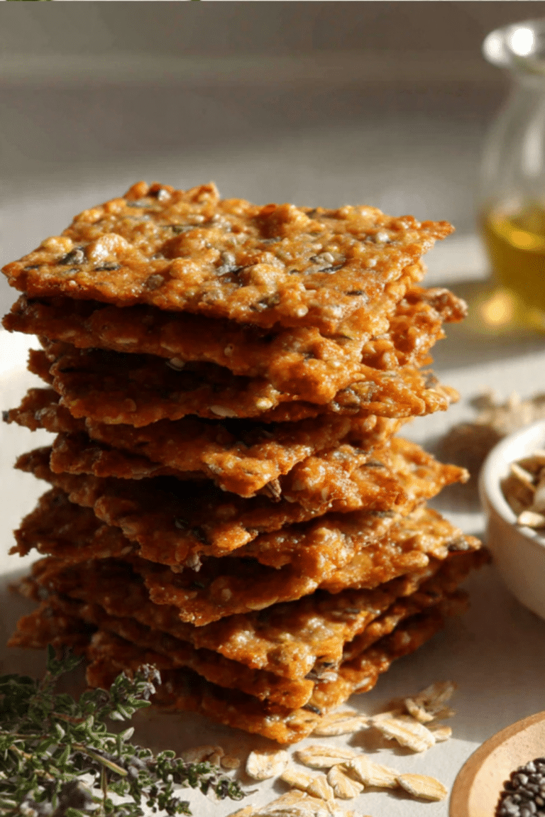 Savory Oat Crackers