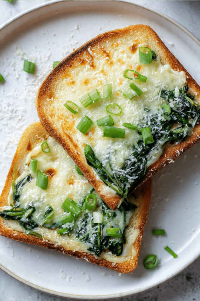 Cheese Spinach Toasties