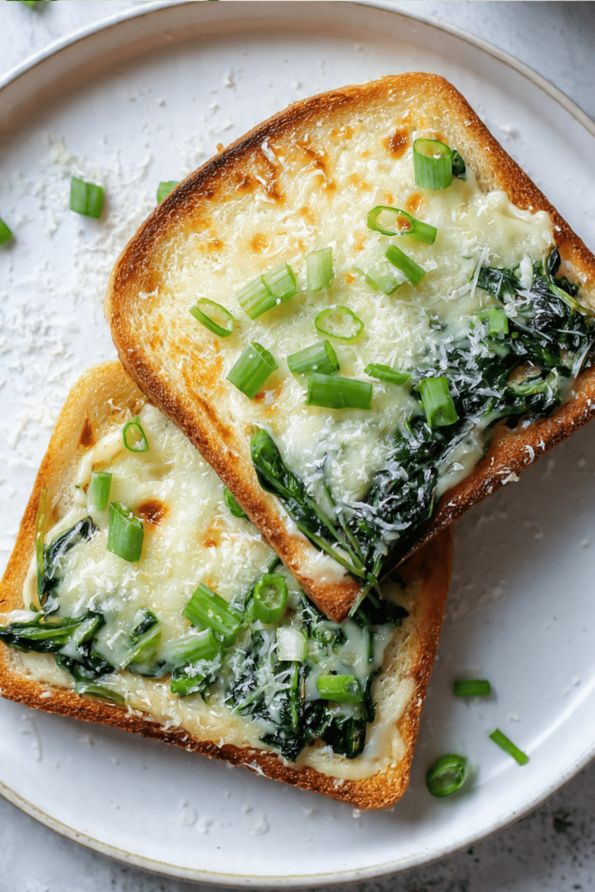 Cheese Spinach Toasties