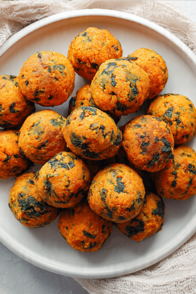 Sweet Potato Spinach Bites*
