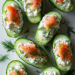 Cucumber Cream Cheese Boats