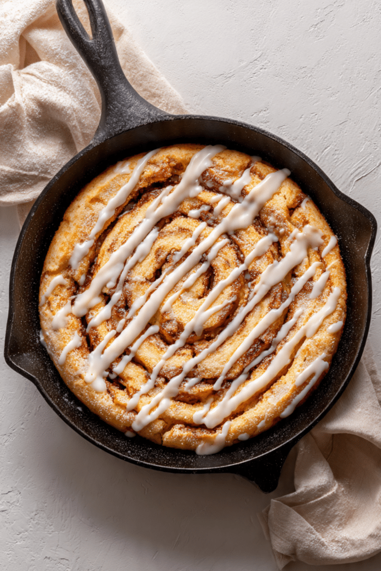 Skillet Cinnamon Flat Cake