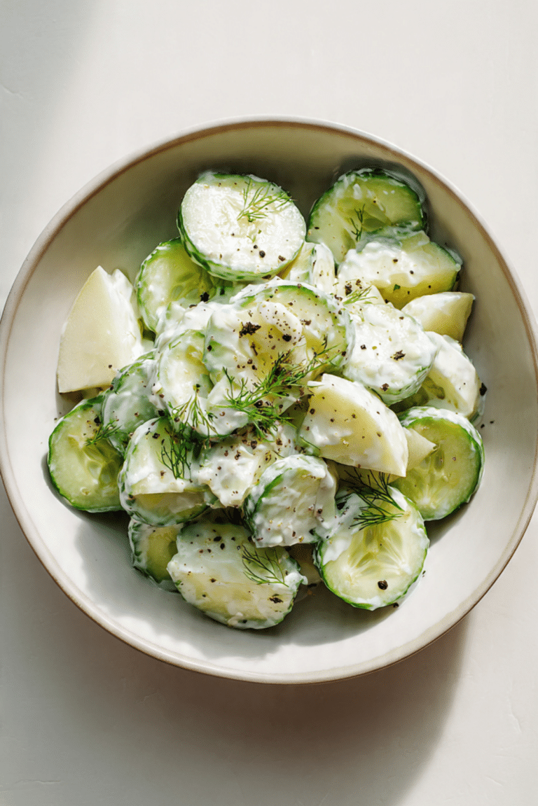 *Cucumber Apple Yogurt Salad*