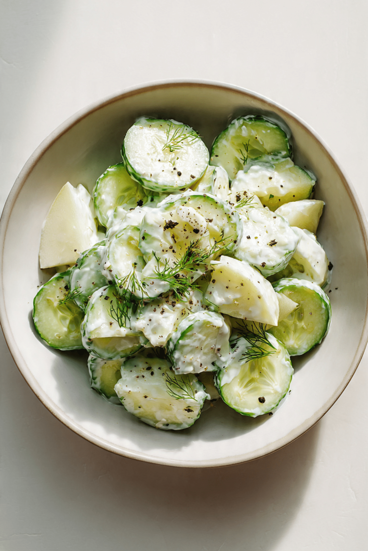 *Cucumber Apple Yogurt Salad*