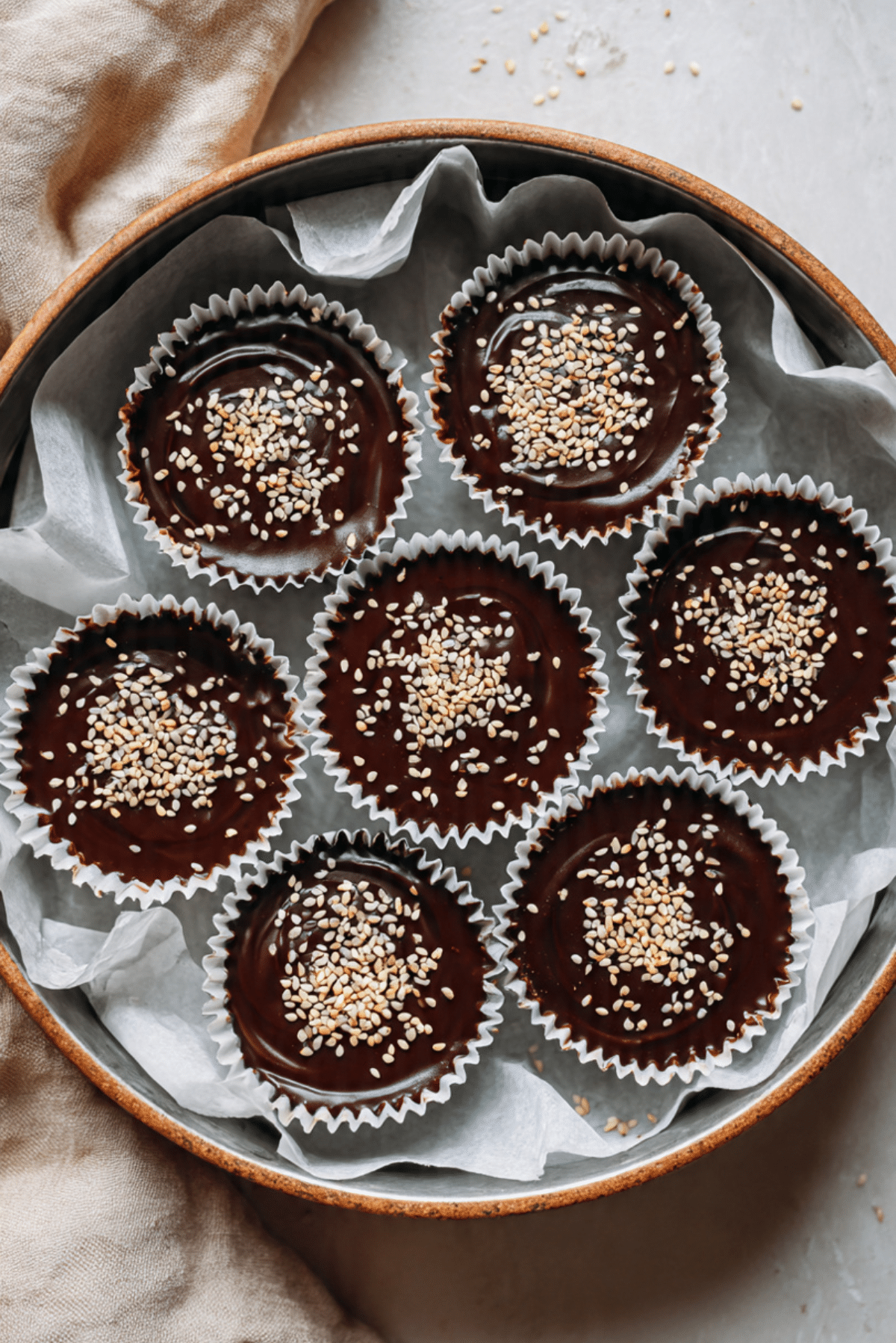 Chocolate Tahini Cups