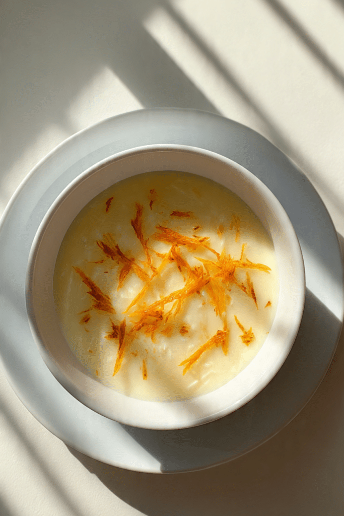 Rice Custard with Orange Peel