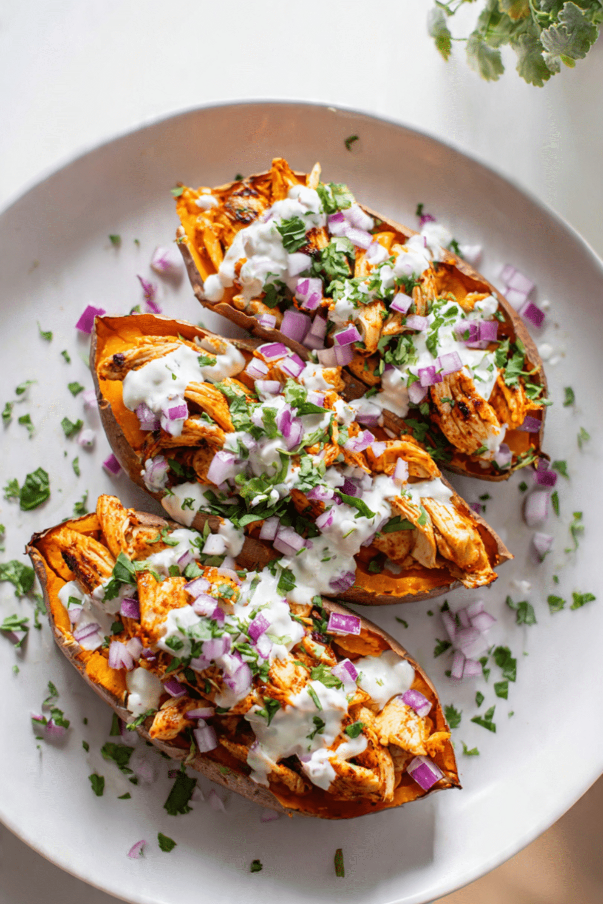 Peri-Peri Chicken Loaded Sweet Potatoes