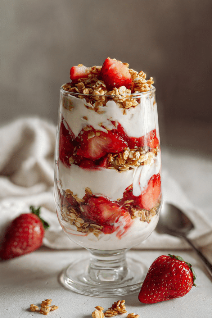Strawberry Yogurt Breakfast Parfait