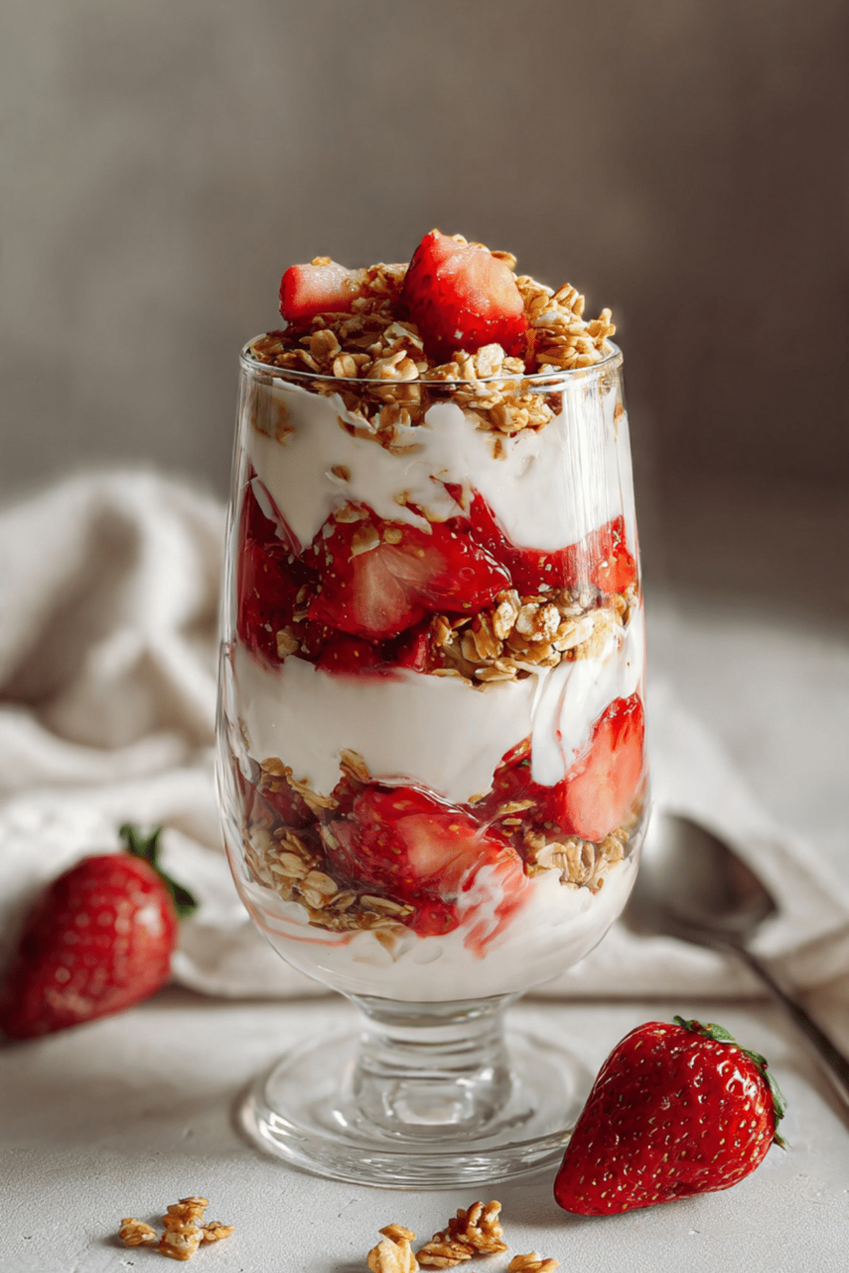Strawberry Yogurt Breakfast Parfait