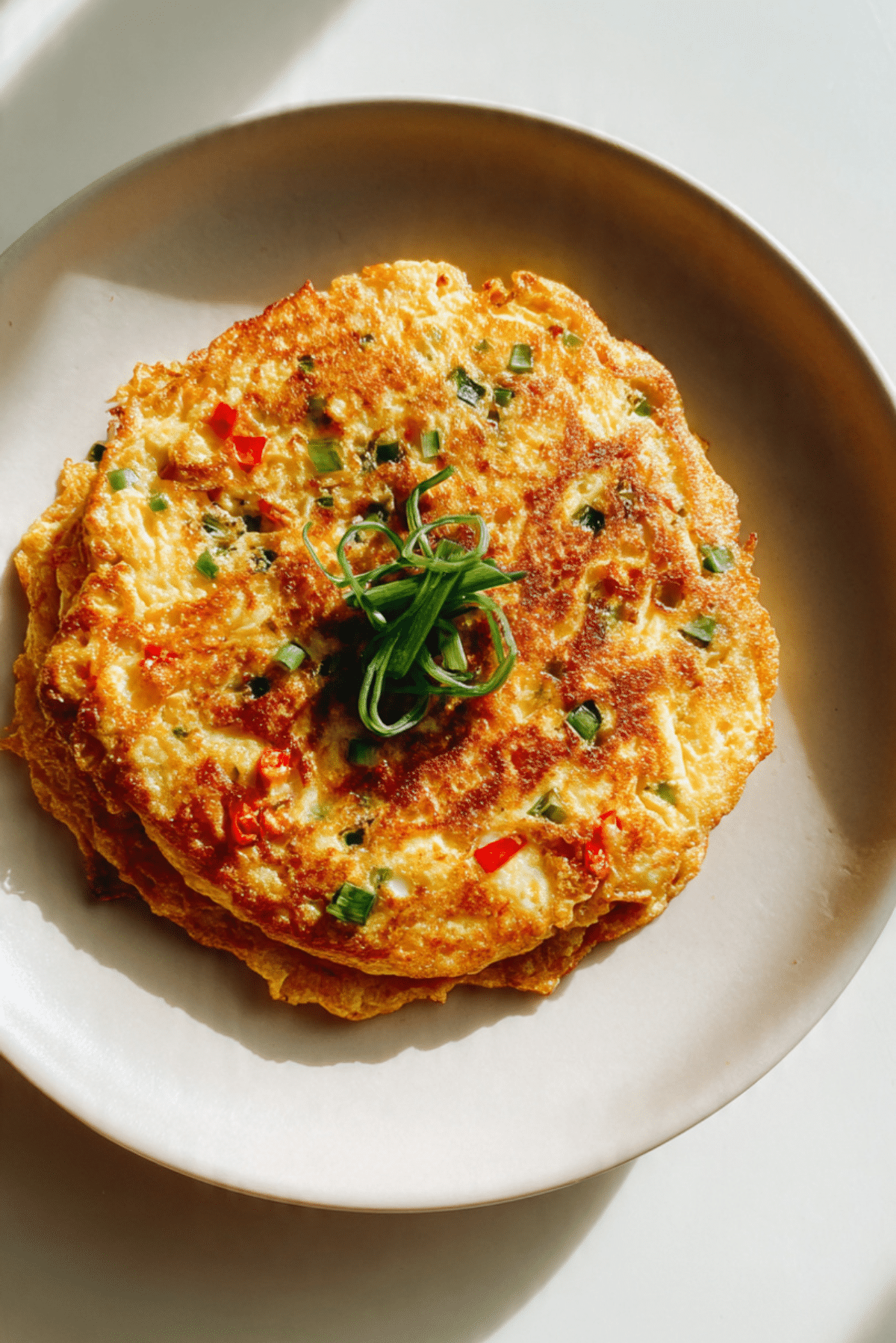 Savory Oat Egg Breakfast Pancake