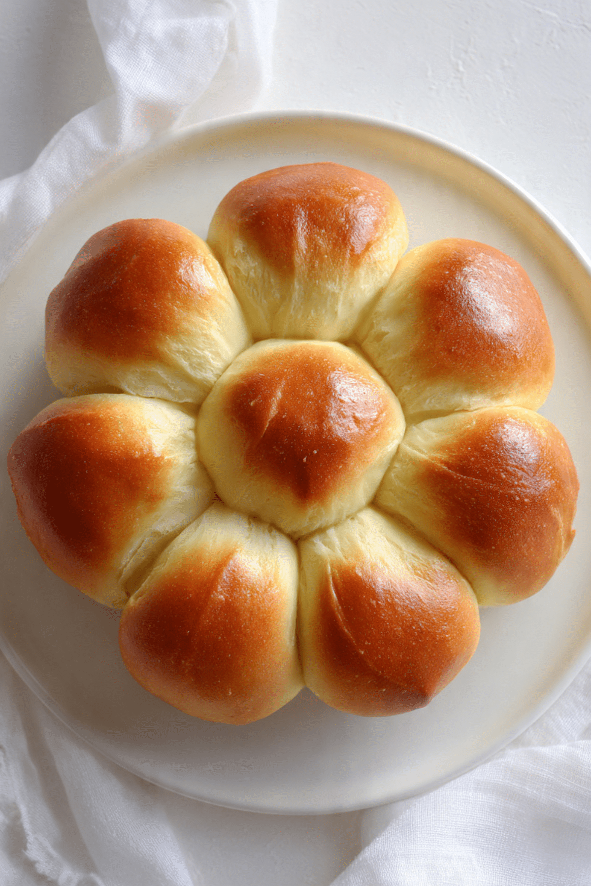 Flower Soft Bread Milk Rolls