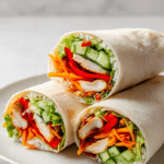 Color Layer Chicken Veggie Rice Wrap