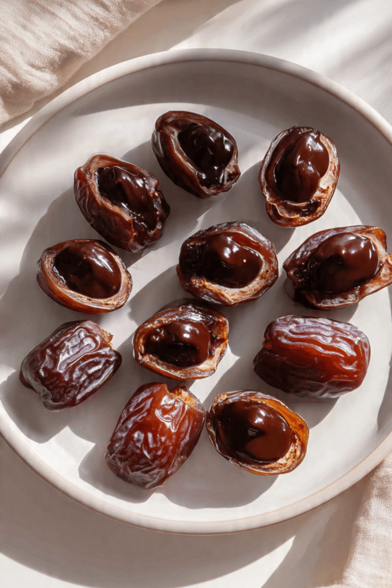 Chocolate Stuffed Dates Melt Bites