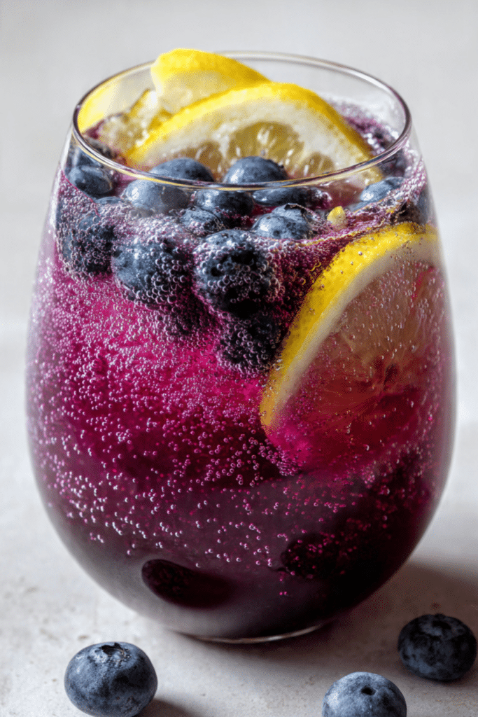 Blueberry Lemon Sparkling Drink