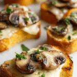 Garlic Mushroom Toast Bites