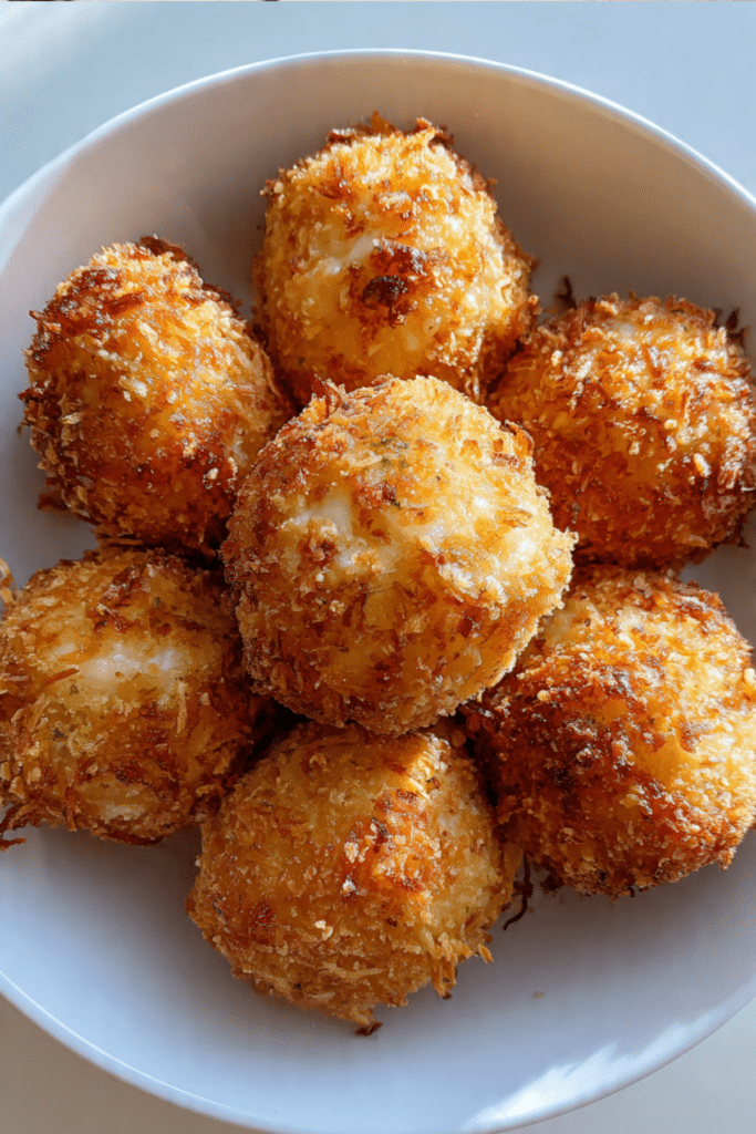 Crispy Mozzarella Rice Balls