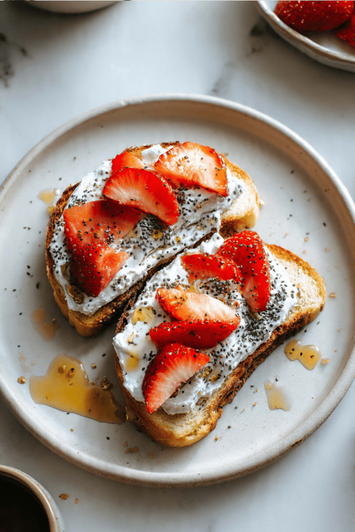 Black Sesame Yogurt Toast