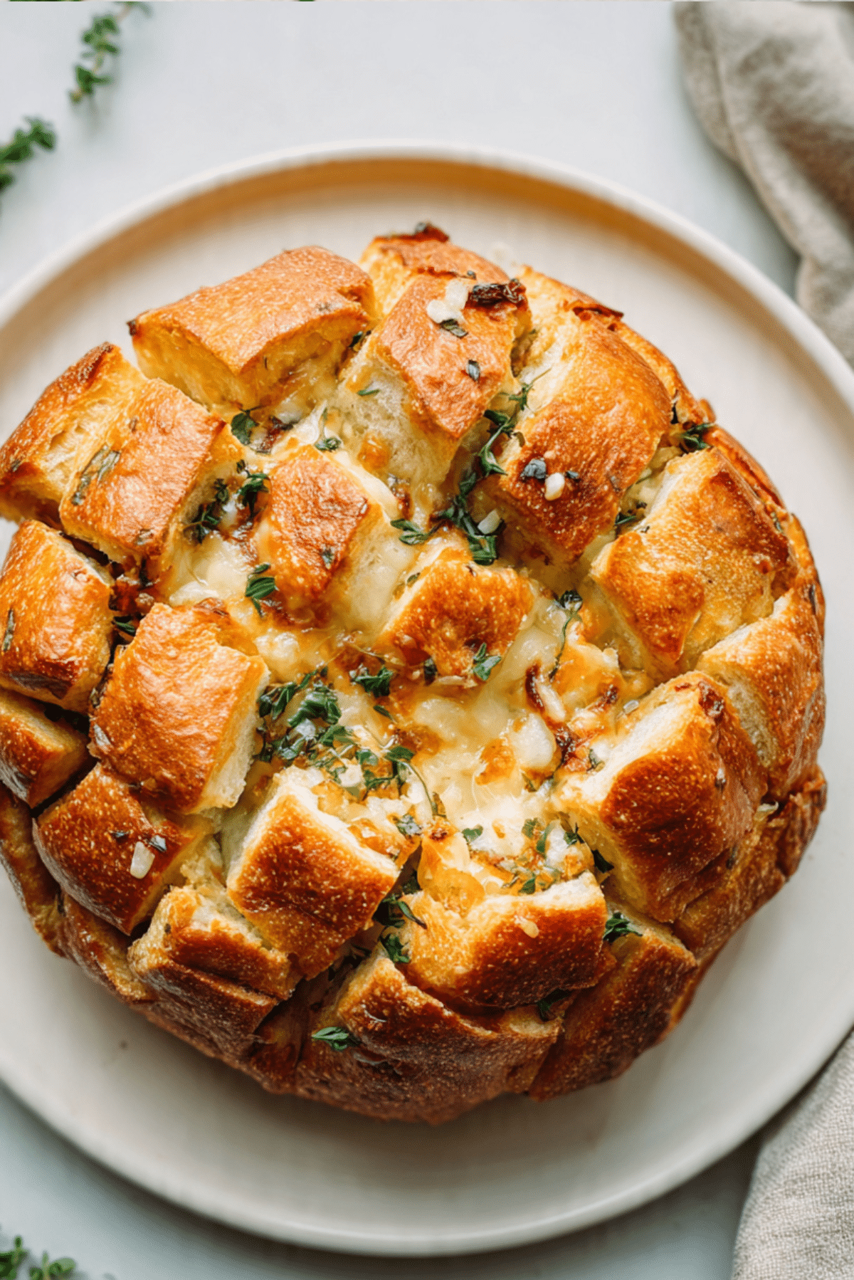 Pull Apart Cheese Onion Bread