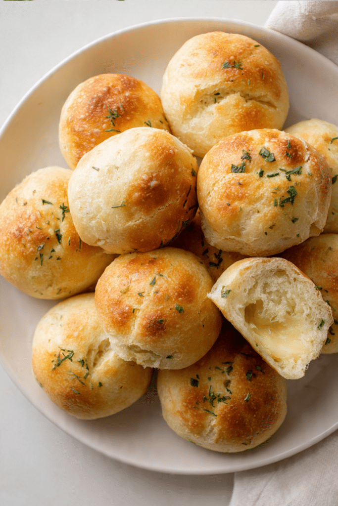 Garlic Cheese Stuffed Mini Breads